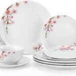 VEWEET Porcelain Dinnerware Sets for 4