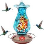 MEKKAPRO Glass Hummingbird Feeder