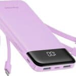 Charmast Portable Charger with Built in Cables