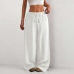 Womens Wide Leg Pants High Waisted Trousers