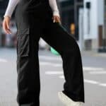Womens High Waisted Cargo Pants with Pockets