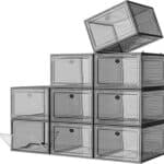 Large Clear Shoe Boxes Organizer