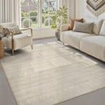 Beige Area Rug 5×7 Carpet Rugs for