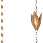 Topadorn Rain Chains Flower Leaf Rain Chain