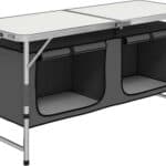 Outsunny Outdoor Aluminum Folding Picnic Table Height