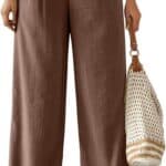 Feiersi Womens Wide Leg Work Dress Pants