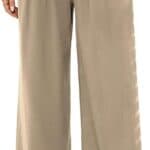 Famulily Linen Pants Women Casual Wide Leg