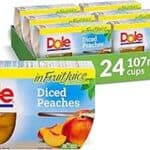 Dole Fruit Bowls Diced Peaches In Fruit