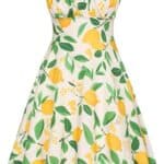 Belle Poque Womens Vintage Sleeveless Floral Ruched