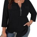 Viracy Women Plus Size Sweaters 3/4 Sleeve