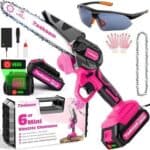 Mini Chainsaw Cordless 6in Electric Handheld Chainsaw
