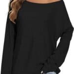 Womens Off The Shoulder Tops Long Sleeve