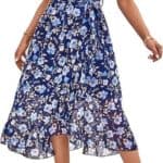PRETTYGARDEN Womens Summer Floral Boho Maxi Dress