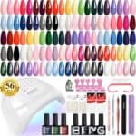 PHOENIXY 56 Pcs Gel Nail Polish Kit