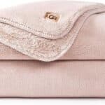 UGG Whitecap Plush Throw Blanket Fleece Lightweight