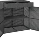 Outsunny Wicker Outdoor Storage Cabinet