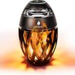 Outdoor Bluetooth Speaker with Flame Atmosphere