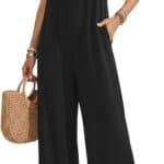 Ekouaer Womens Causal Sleeveless Jumpsuits Summer Boho