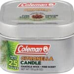 Coleman Citronella Outdoor Candle with Wooden Crackling