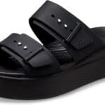 Crocs Womens Brooklyn Buckle Low Wedges