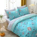 Wajade Kids Cat Comforter Set Full Size