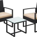 SONGMICS 3Piece Patio Set Outdoor Patio Garden