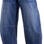 SIDEFEEL Womens Barrel Jeans Wide Leg Vintage