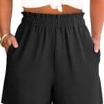 ANRABESS Shorts for Women Summer Casual Elastic