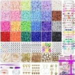 Gionlion 6000 Pcs Clay Beads for Bracelet
