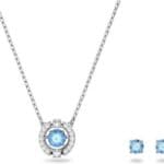 Swarovski Sparkling Dance Round Pendant Necklace and