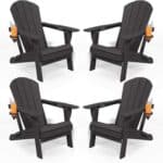 Folding Adirondack Chairs with Cup Holders