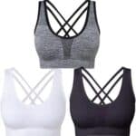 Sports Bras for Women 3 Pack Crisscross