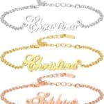 Custom Name Bracelet 18K Gold Plated Custom