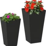 Outsunny Set of 2 Tall Planters with