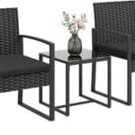 Outsunny 3 Piece Wicker Patio Furniture Set