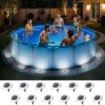 SOLPEX 12 Pack Solar Pool Lights for