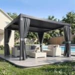 MELLCOM Louvered Pergola 10×10