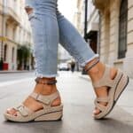 Womens Low Wedge Heels Summer Dressy Platform