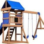 Backyard Discovery Aurora Cedar Wooden Swing Set