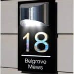 Personalized Solar House Number Plaques with Light