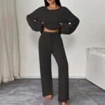 Women 2 Piece Knit Lounge Set