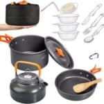 Overmont Camping Cookware Mess Kit