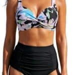 RELLECIGA Womens Two Piece Swimsuits V Neck