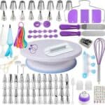 Cake Decorating Supplies Kit with Turntable