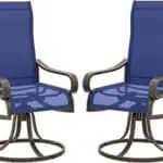 Outsunny 2Piece Swivel Patio Dining Chairs 360°