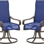 Outsunny 2Piece Swivel Patio Dining Chairs 360°
