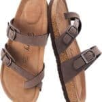 FITORY Womens Cork Footbed Sandals