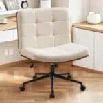 Furnimart Wide Swivel Criss Cross Legged Chair
