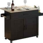 IRONCK Rolling Kitchen Island Table on Wheels