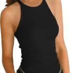 Women Tank Tops Round Neck Sleeveless Cami